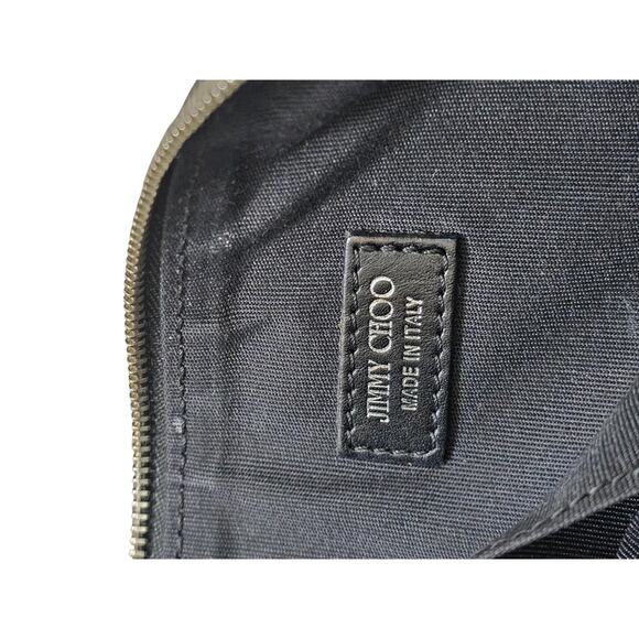 Authentic Jimmy Choo Black Leather Star Studded Small Bag Purse - Picture 11 of 15